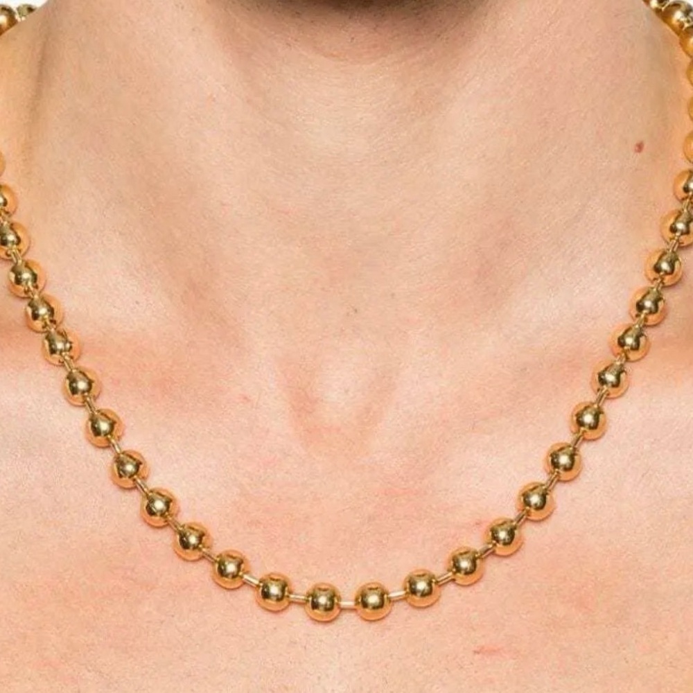 In Gold We Trust Paris Gold Ball Necklace